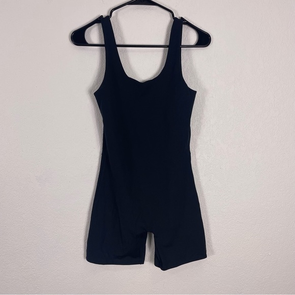 Girlfriend Collective Black Bike Unitard - Picture 2 of 9